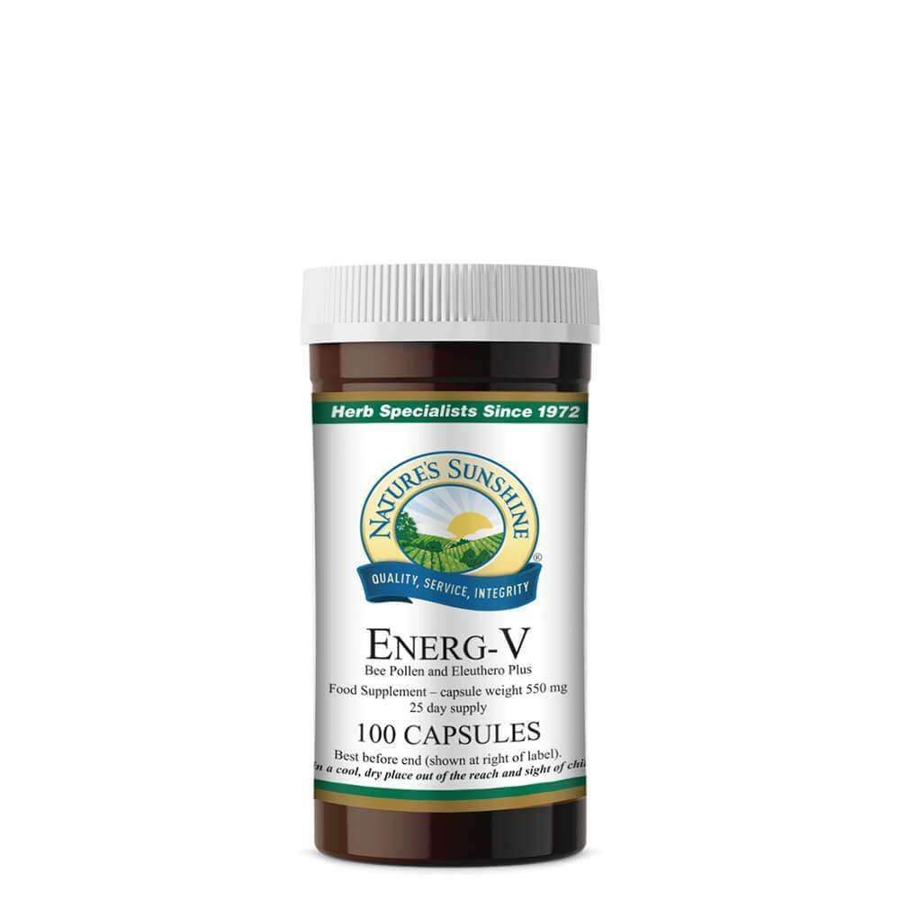 Energ-V with Bee Pollen (100 Capsules)